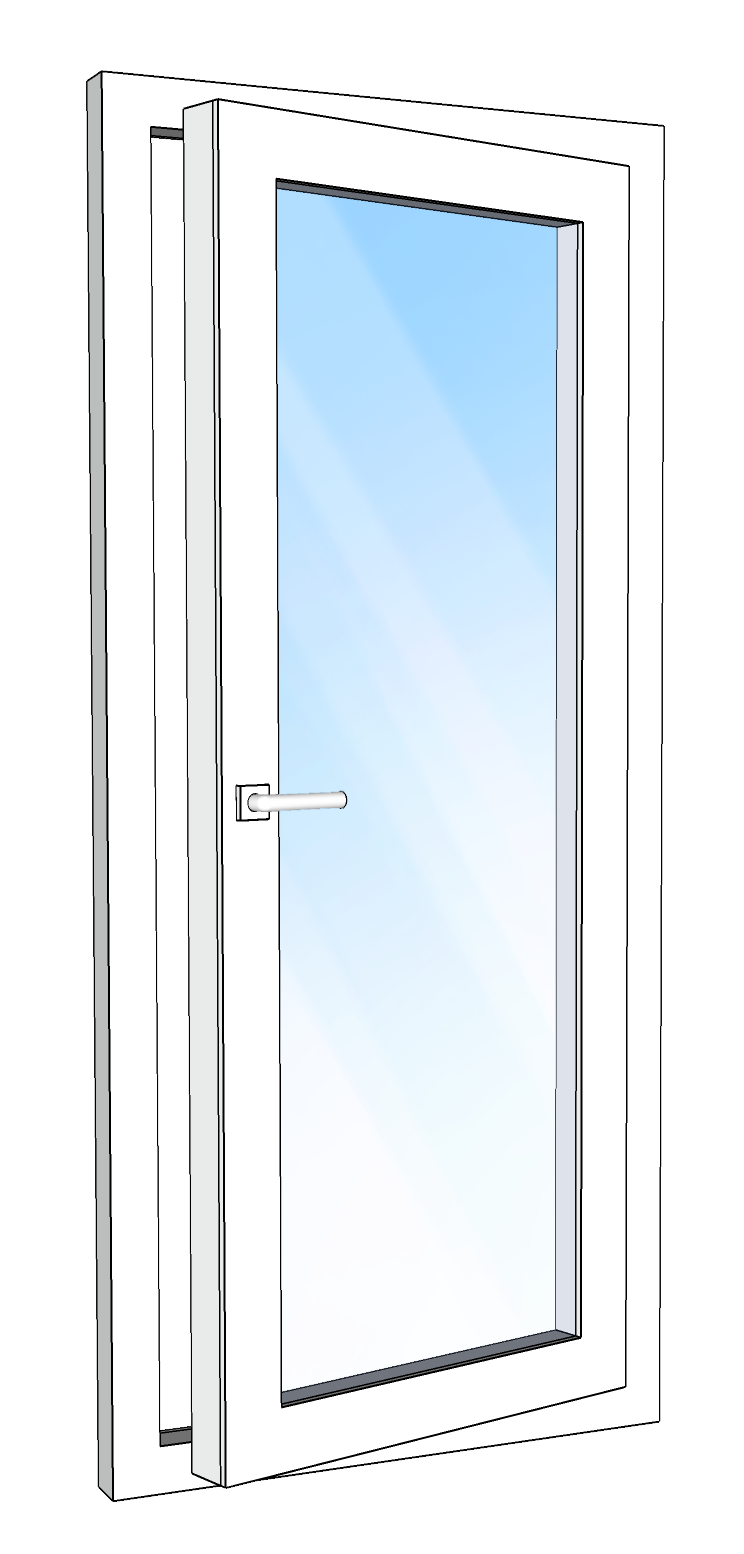 Normaali kotitalouden tuuletusikkuna